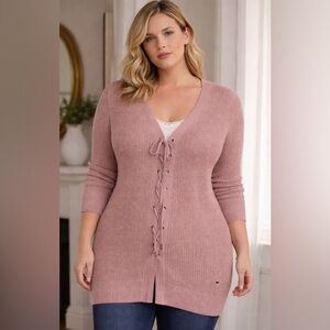 Guess lace up sweater‎ size Small